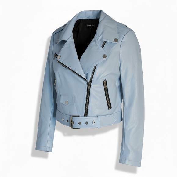 bebe Jackets & Blazers - BeBe Faux Leather Moto Jacket
